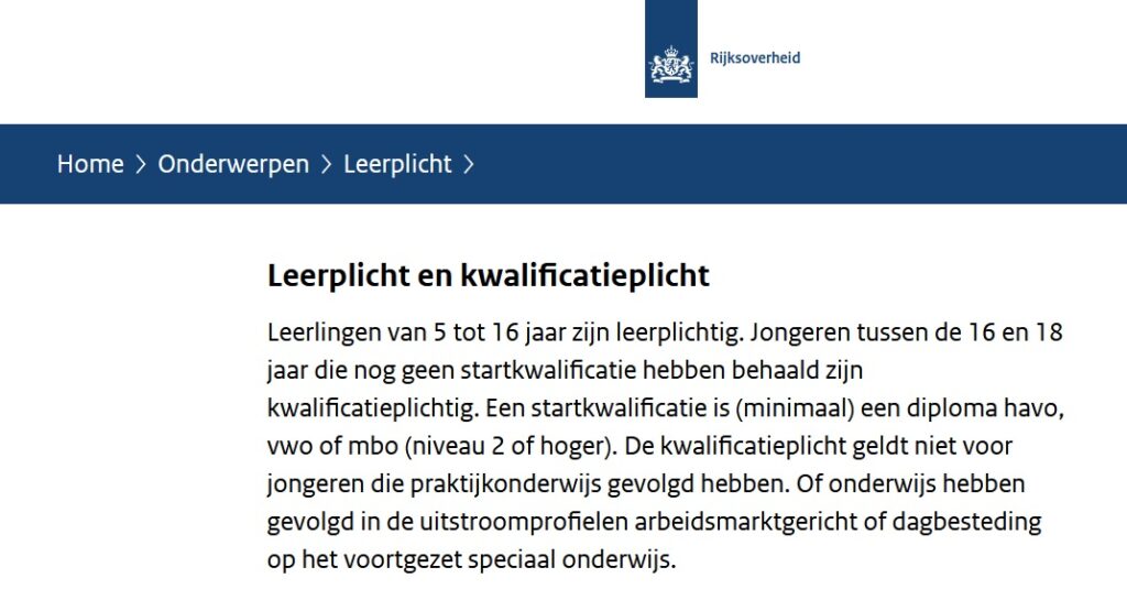 Leerplicht en kwalificatieplicht